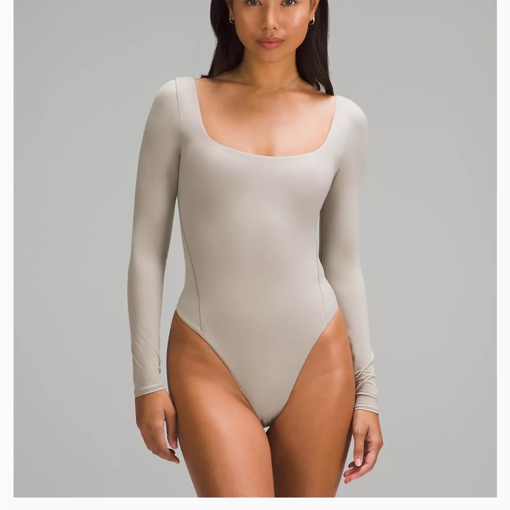 Lululemon Athletica 
Nulu Square-Neck Long-Sleeve Bodysuit